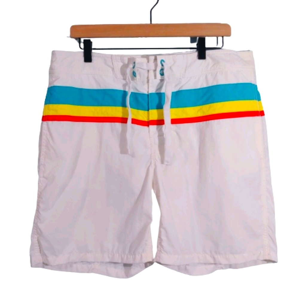 Vintage inspired swim shorts with pockets